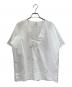 HERMES（エルメス）の古着「V-Neck H Logo Embroidered Blouse Vネック H刺繍ブラウス」｜ホワイト
