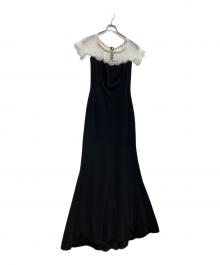TADASHI SHOJI（タダシ ショージ）の古着「モノトーンロングドレス　BOS22099L」｜ブラック