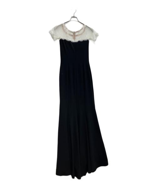 TADASHI SHOJI（タダシ ショージ）TADASHI SHOJI (タダシ ショージ) モノトーンロングドレス　BOS22099L ブラック サイズ:XSの古着・服飾アイテム