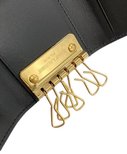 Saint Laurent Paris（サンローランパリ）Saint Laurent Paris (サンローランパリ) キーケース ブラックの古着・服飾アイテム