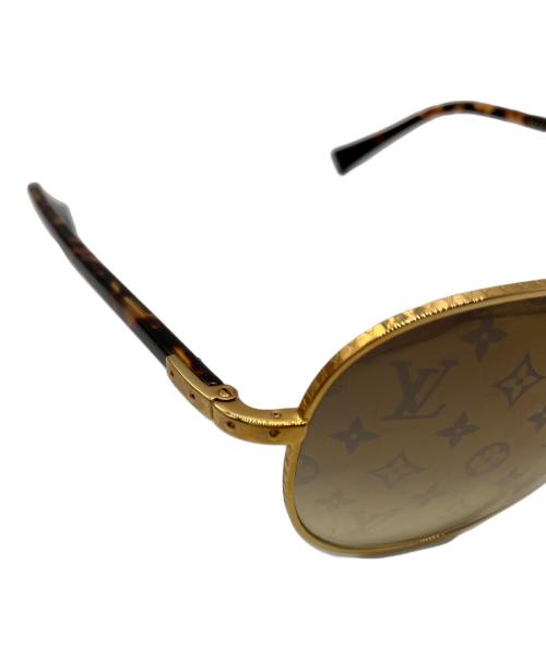 LOUIS VUITTON（ルイ ヴィトン）LOUIS VUITTON (ルイ ヴィトン) コンスピラシオン パイロット サングラ ブラウン サイズ:58□15の古着・服飾アイテム