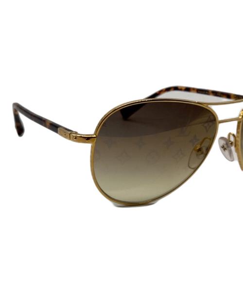 LOUIS VUITTON（ルイ ヴィトン）LOUIS VUITTON (ルイ ヴィトン) コンスピラシオン パイロット サングラ ブラウン サイズ:58□15の古着・服飾アイテム