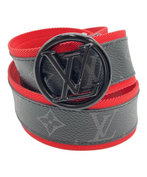 LOUIS VUITTON（ルイ ヴィトン）LOUIS VUITTON (ルイ ヴィトン) モノグラム・エクリプス サンチュール レッド×ブラックの古着・服飾アイテム