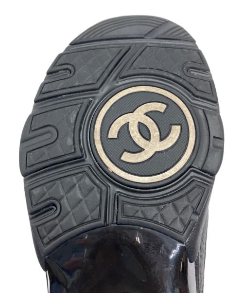 CHANEL（シャネル）CHANEL (シャネル) ココマークローカットスニーカー ブラック サイズ:41の古着・服飾アイテム