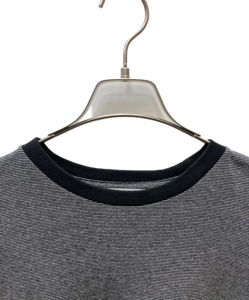 Graphpaper（グラフペーパー）Graphpaper (グラフペーパー) Gradient Border L/S Tee グレー×ブラック サイズ:1の古着・服飾アイテム