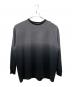 Graphpaper（グラフペーパー）の古着「Gradient Border L/S Tee」｜グレー×ブラック