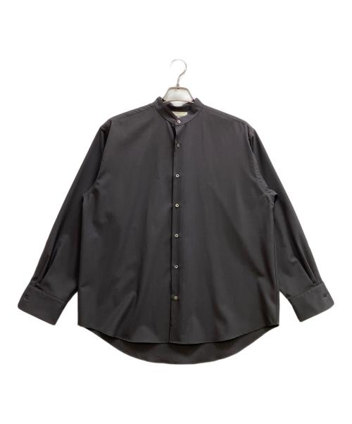 MARKAWARE（マーカウェア）MARKAWARE (マーカウェア) THE TOKYO (ザトーキョー) 別注オーガニックウールコンフォートフィットバンドカラーシャツ ブラック サイズ:1の古着・服飾アイテム