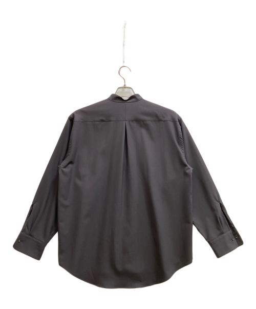 MARKAWARE（マーカウェア）MARKAWARE (マーカウェア) THE TOKYO (ザトーキョー) 別注オーガニックウールコンフォートフィットバンドカラーシャツ ブラック サイズ:1の古着・服飾アイテム