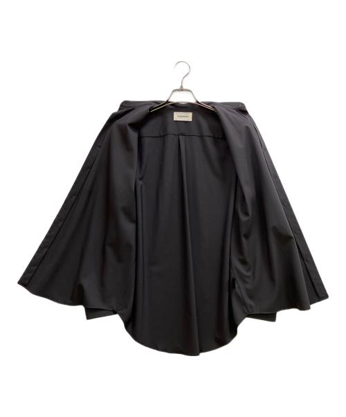 MARKAWARE（マーカウェア）MARKAWARE (マーカウェア) THE TOKYO (ザトーキョー) 別注オーガニックウールコンフォートフィットバンドカラーシャツ ブラック サイズ:1の古着・服飾アイテム