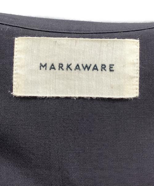 MARKAWARE（マーカウェア）MARKAWARE (マーカウェア) THE TOKYO (ザトーキョー) 別注オーガニックウールコンフォートフィットバンドカラーシャツ ブラック サイズ:1の古着・服飾アイテム