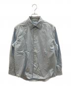 AURALEEオーラリー）の古着「WASHED FINX TWILL SHIRT」｜スカイブルー