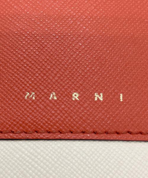 MARNI（マルニ）MARNI (マルニ) 2つ折り財布 イエロー×ブラウンの古着・服飾アイテム