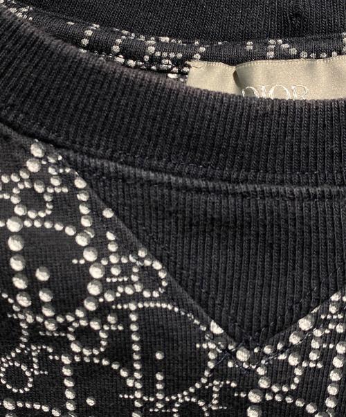 Dior（ディオール）Dior (ディオール) Oblique Beaded Tee ネイビー サイズ:Sの古着・服飾アイテム