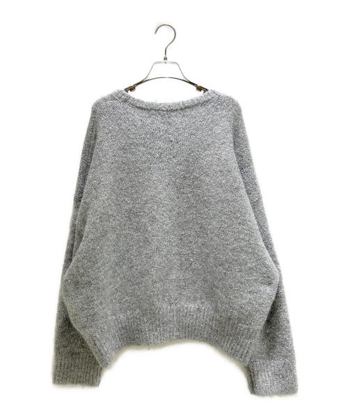 INSCRIRE（アンスクリア）INSCRIRE (アンスクリア) ドルマンスリーブラメニット グレー サイズ:Fの古着・服飾アイテム