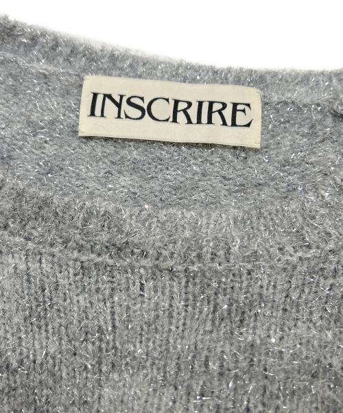 INSCRIRE（アンスクリア）INSCRIRE (アンスクリア) ドルマンスリーブラメニット グレー サイズ:Fの古着・服飾アイテム