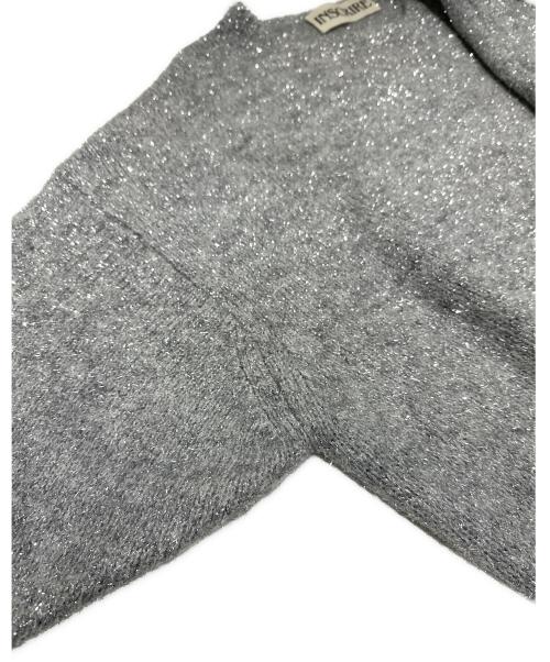 INSCRIRE（アンスクリア）INSCRIRE (アンスクリア) ドルマンスリーブラメニット グレー サイズ:Fの古着・服飾アイテム