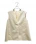 DRAWER（ドゥロワー）の古着「Wool Mohair Saxony Gilet/ウールモヘア サキソニージレ/6521-234-1216」｜ホワイト