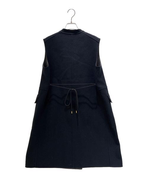DRAWER（ドゥロワー）DRAWER (ドゥロワー) Reversible Sleeveless Wool Coat/リバーシブル スリーブレス ウールコート/6522-234-0729 ネイビー/グレー サイズ:36の古着・服飾アイテム