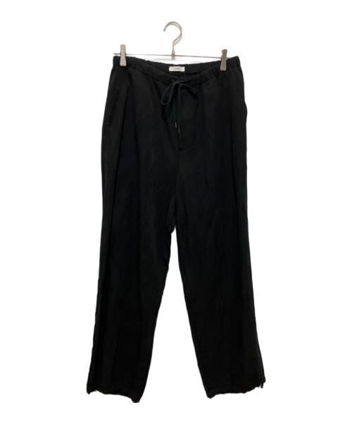 ATON（エイトン）ATON (エイトン) NIDOM SILK LINEN OVER PANTS ブラック サイズ:04の古着・服飾アイテム