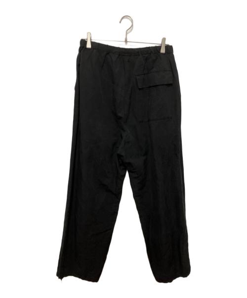 ATON（エイトン）ATON (エイトン) NIDOM SILK LINEN OVER PANTS ブラック サイズ:04の古着・服飾アイテム