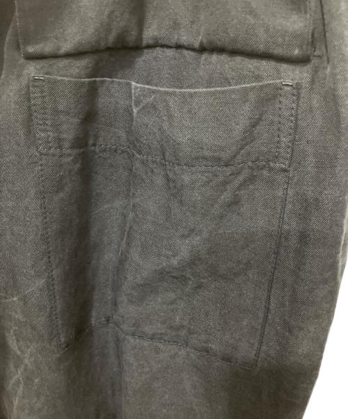 ATON（エイトン）ATON (エイトン) NIDOM SILK LINEN OVER PANTS ブラック サイズ:04の古着・服飾アイテム