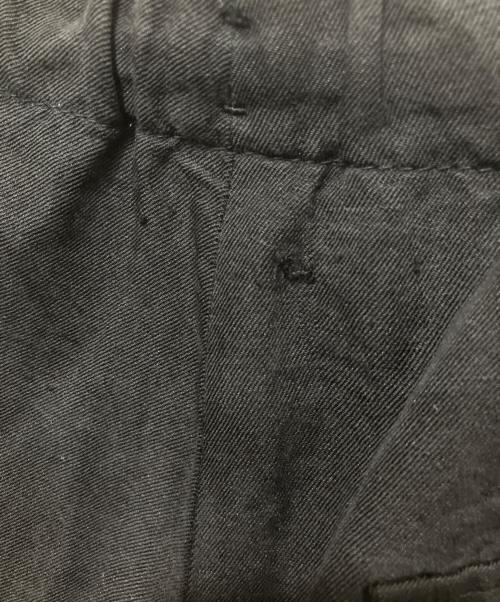 ATON（エイトン）ATON (エイトン) NIDOM SILK LINEN OVER PANTS ブラック サイズ:04の古着・服飾アイテム