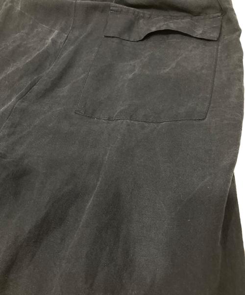 ATON（エイトン）ATON (エイトン) NIDOM SILK LINEN OVER PANTS ブラック サイズ:04の古着・服飾アイテム