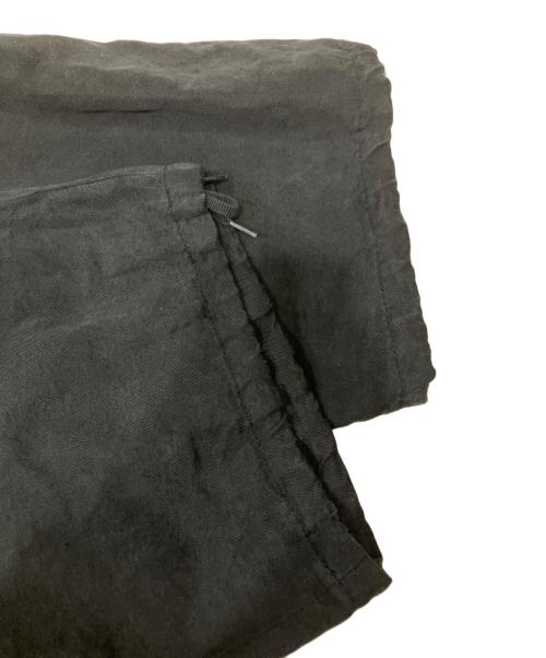 ATON（エイトン）ATON (エイトン) NIDOM SILK LINEN OVER PANTS ブラック サイズ:04の古着・服飾アイテム
