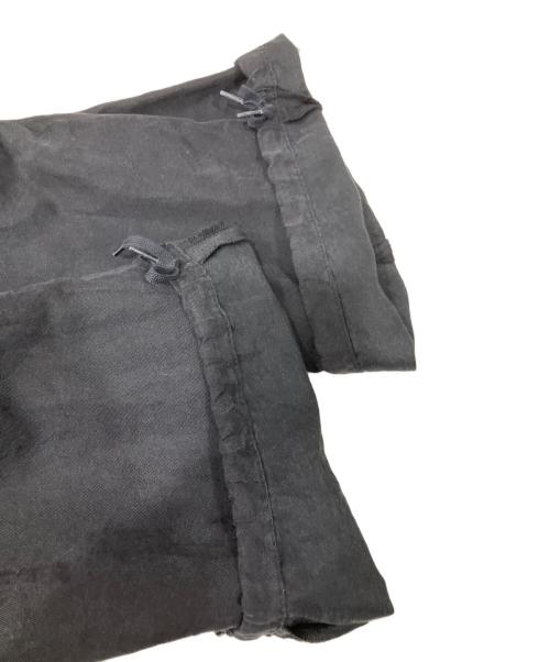 ATON（エイトン）ATON (エイトン) NIDOM SILK LINEN OVER PANTS ブラック サイズ:04の古着・服飾アイテム