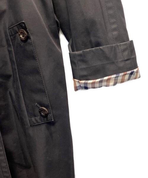 Aquascutum（アクアスキュータム）Aquascutum (アクアスキュータム) ライナー付トレンチコート ブラック サイズ:8の古着・服飾アイテム