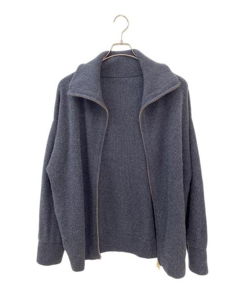 MUSE de Deuxieme Classe（ミューズ ドゥーズィエム クラス）MUSE de Deuxieme Classe (ミューズ ドゥーズィエム クラス) OLBIA ロングジップ ブルゾン グレー サイズ:Freeの古着・服飾アイテム