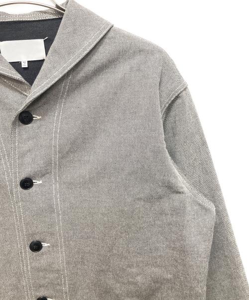 Maison Margiela（メゾンマルジェラ）Maison Margiela (メゾンマルジェラ) ショールカラーピーチスキンジャケット グレー サイズ:46の古着・服飾アイテム