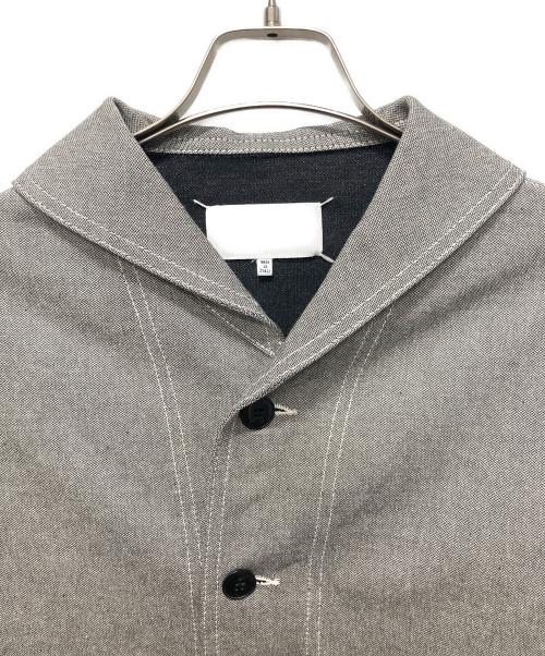 Maison Margiela（メゾンマルジェラ）Maison Margiela (メゾンマルジェラ) ショールカラーピーチスキンジャケット グレー サイズ:46の古着・服飾アイテム