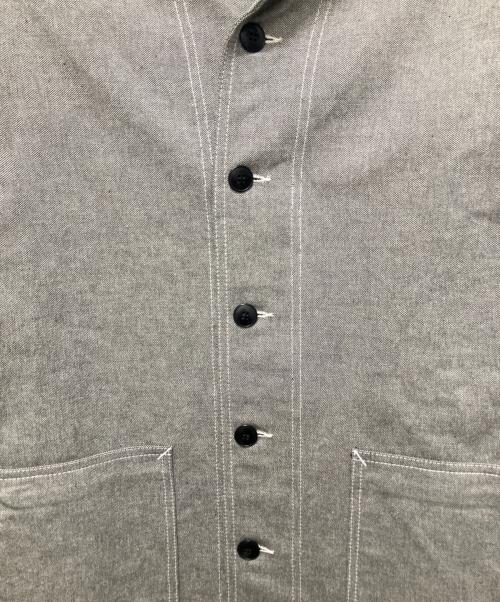 Maison Margiela（メゾンマルジェラ）Maison Margiela (メゾンマルジェラ) ショールカラーピーチスキンジャケット グレー サイズ:46の古着・服飾アイテム