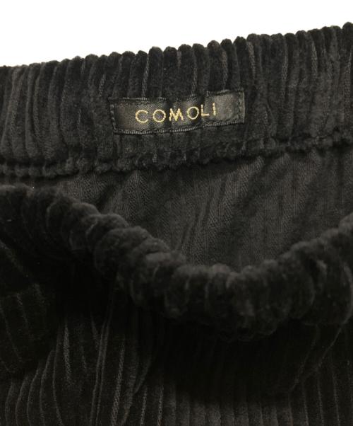 COMOLI（コモリ）COMOLI (コモリ) コーデュロイ ドローストリングパンツ ブラック サイズ:3 未使用品の古着・服飾アイテム