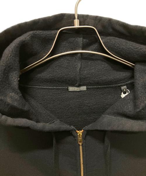 COMOLI（コモリ）COMOLI (コモリ) コットン裏毛 ジップパーカ ブラック サイズ:4の古着・服飾アイテム