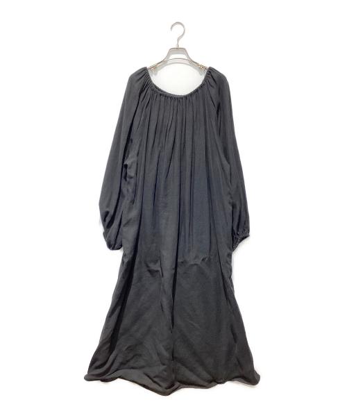 EVERYDAY I LIKE.（エヴリデイ アイ ライク）EVERYDAY I LIKE. (エヴリデイ アイ ライク) Linen Off Shoulder Dress ブラック サイズ:FREEの古着・服飾アイテム