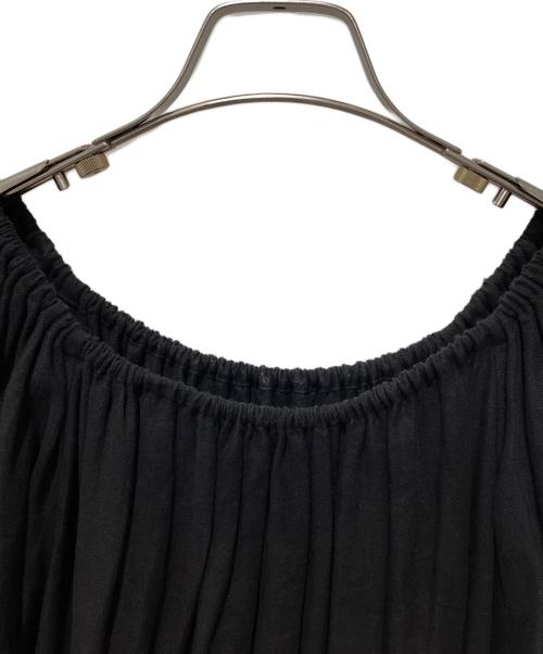 EVERYDAY I LIKE.（エヴリデイ アイ ライク）EVERYDAY I LIKE. (エヴリデイ アイ ライク) Linen Off Shoulder Dress ブラック サイズ:FREEの古着・服飾アイテム