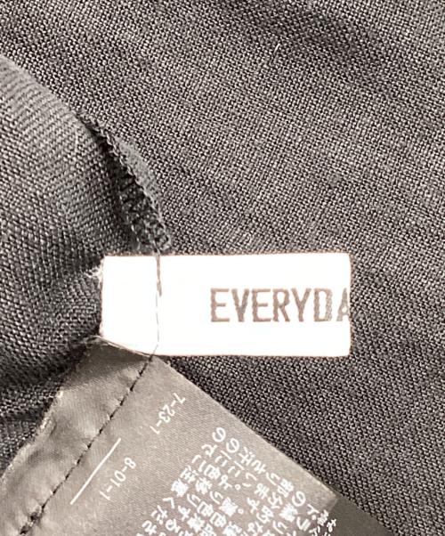 EVERYDAY I LIKE.（エヴリデイ アイ ライク）EVERYDAY I LIKE. (エヴリデイ アイ ライク) Linen Off Shoulder Dress ブラック サイズ:FREEの古着・服飾アイテム