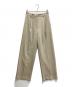 CLANE（クラネ）の古着「2WAY TUCK STRAIGHT PANTS」｜ベージュ