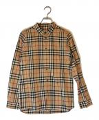 BURBERRYバーバリー）の古着「長袖チェックシャツ」｜ブラウン