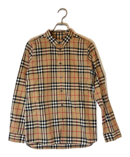 BURBERRY（バーバリー）BURBERRY (バーバリー) 長袖チェックシャツ ブラウン サイズ:SIZE 12Yの古着・服飾アイテム