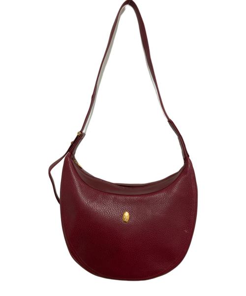 Cartier（カルティエ）Cartier (カルティエ) ショルダーバッグ ボルドーの古着・服飾アイテム