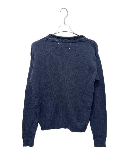 Maison Margiela（メゾンマルジェラ）Maison Margiela (メゾンマルジェラ) ハーフ ケーブル アラン ニット ネイビー サイズ:Sの古着・服飾アイテム