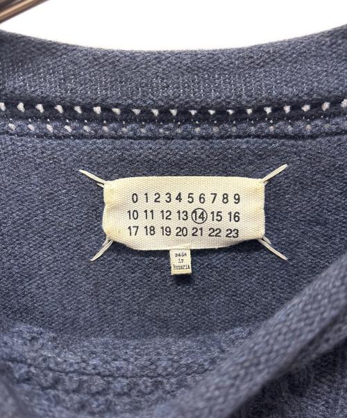 Maison Margiela（メゾンマルジェラ）Maison Margiela (メゾンマルジェラ) ハーフ ケーブル アラン ニット ネイビー サイズ:Sの古着・服飾アイテム