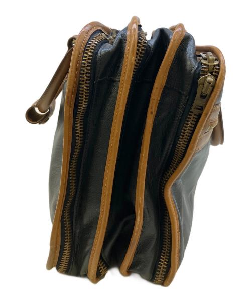 MARLEY HODGSON（マーリーホッジソン）MARLEY HODGSON (マーリーホッジソン) レザーバッグ ネイビーの古着・服飾アイテム