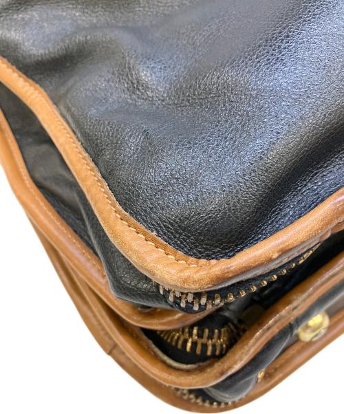 MARLEY HODGSON（マーリーホッジソン）MARLEY HODGSON (マーリーホッジソン) レザーバッグ ネイビーの古着・服飾アイテム