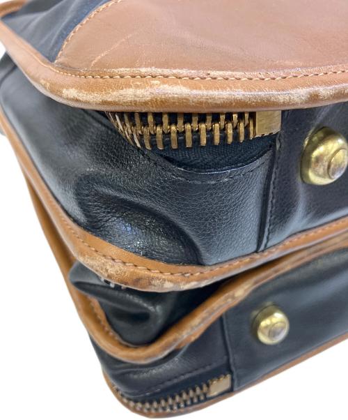MARLEY HODGSON（マーリーホッジソン）MARLEY HODGSON (マーリーホッジソン) レザーバッグ ネイビーの古着・服飾アイテム