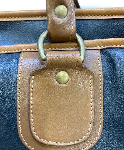 MARLEY HODGSON（マーリーホッジソン）MARLEY HODGSON (マーリーホッジソン) レザーバッグ ネイビーの古着・服飾アイテム