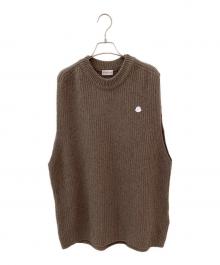 MONCLER×HYKE（モンクレール×ハイク）の古着「GILET TRICOT」｜モカ